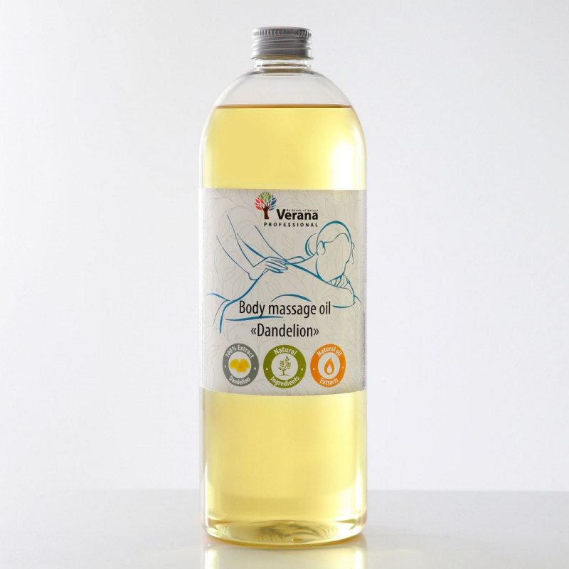 Массажное масло для тела Verana Professional, Одуванчик 1 литр