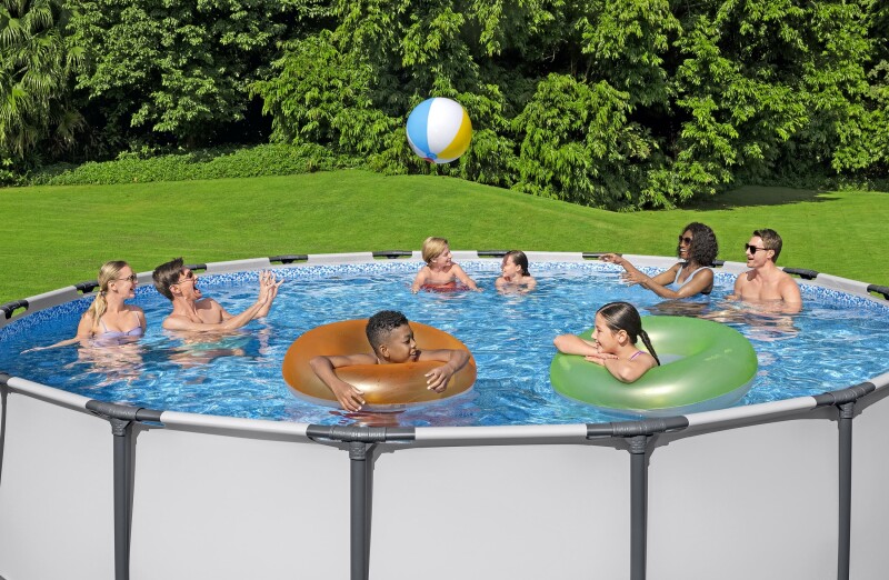 Каркасный бассейн Bestway Steel Pro Max Set 488x122 см, с фильтрующим насосом и аксессуарами (5612Z)