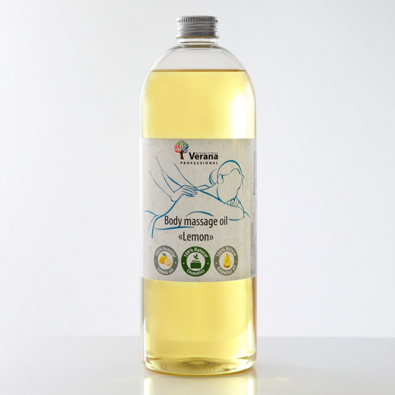 Массажное масло для тела Verana Professiona, Лимон 1 литр