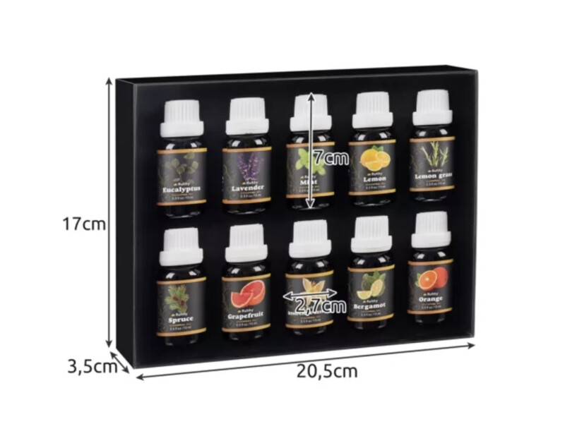 Eeterlik õli - 10 tk. komplekt 15 ml