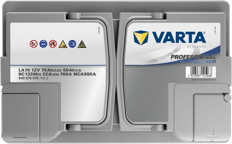 Jõuaku VARTA Professional AGM LA70 70Ah (20h)