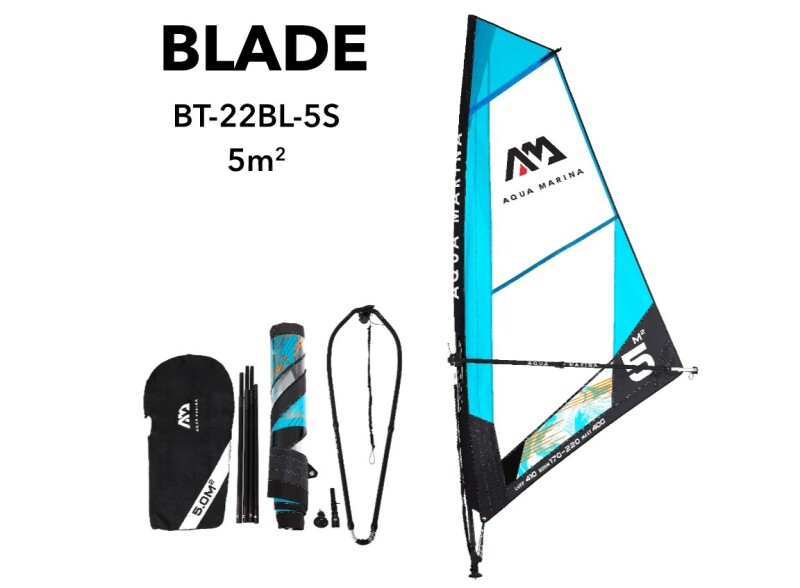 Purjed Aqua Marina BLADE 5.0 m² SUP laua jaoks BT-22BL-5S