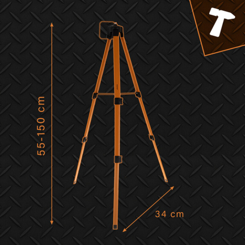 Statiiv ristjoonlaserile, 150 cm