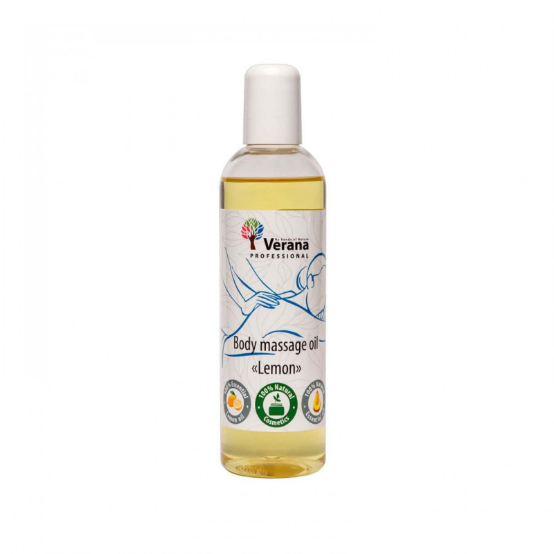 Массажное масло для тела Verana Professional, Лимон 250мл