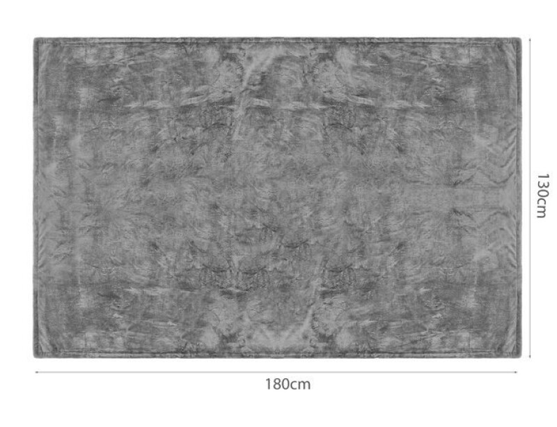 Electric heating blanket 180x130 cm, grey