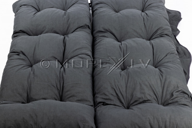 Комплект подушек для садовой качели LUNA, 130x45 cm, серые