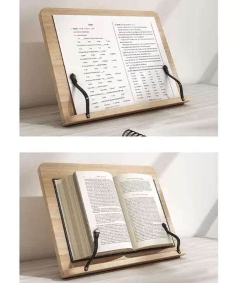 Wooden book stand