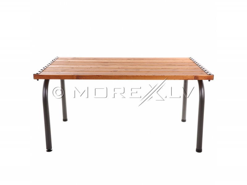 Dārza galds ar koka galda virsmu, 151x86x73 cm