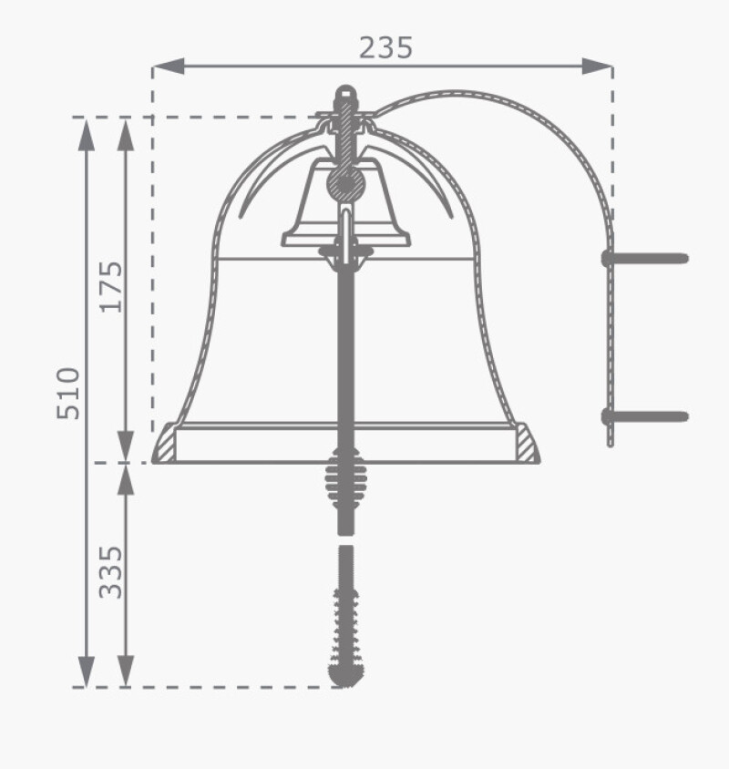 Laste tornikell KBT, 24x18 cm