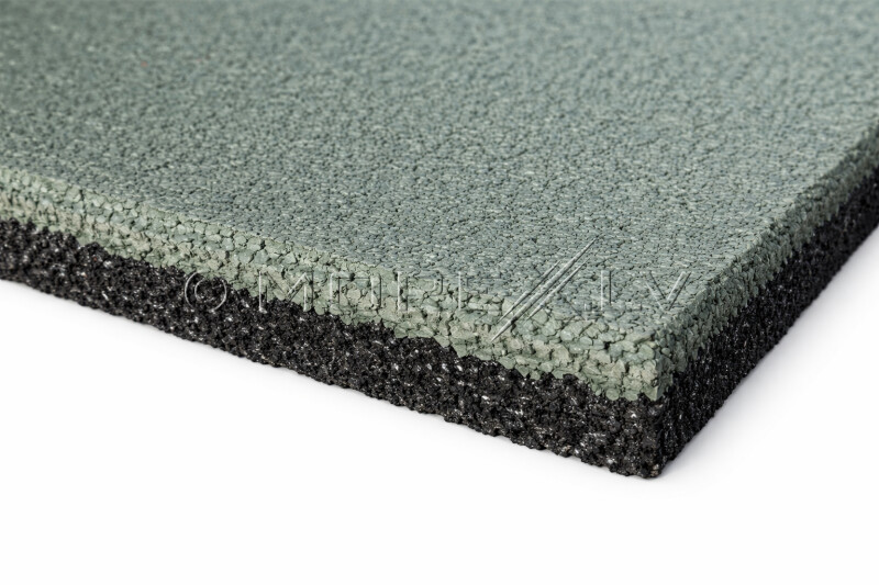 Kummist turvaplaat KBT 50×50×2,5 cm, roheline