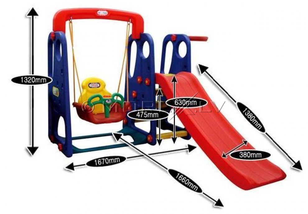 Laste Spordikompleks HAPPY BOX JM 701 Green (kiik)