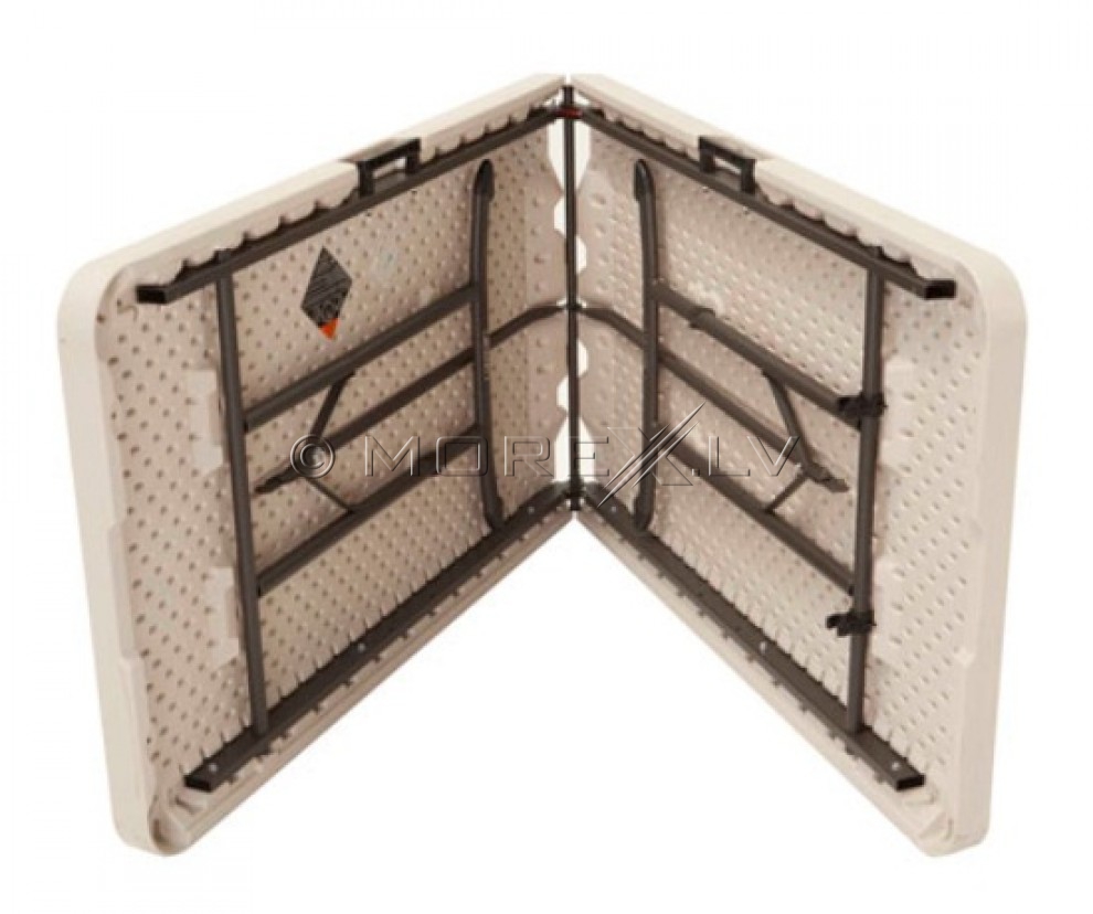 Kokkupandav laud 244x76cm + 8 Kokkupandav tool seljatoega