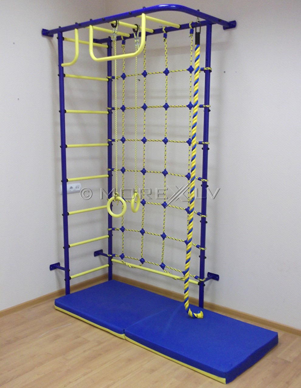 Sports complex Pioner-8 blue-yellow (swedish wall)