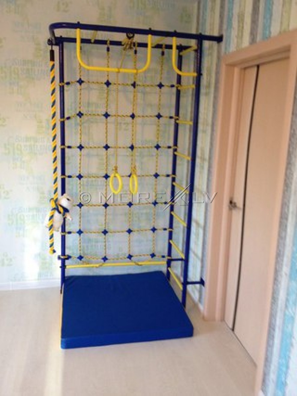 Sports complex Pioner-8 blue-yellow (swedish wall)
