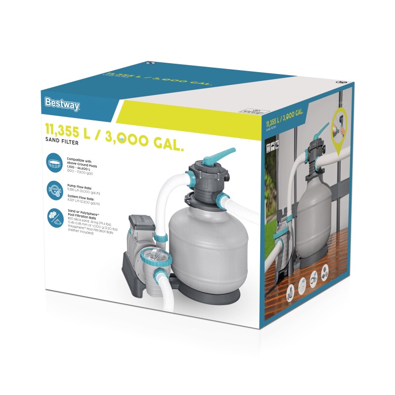 Bestway 58486 liivafilter pump 11355 L, paak 36kg