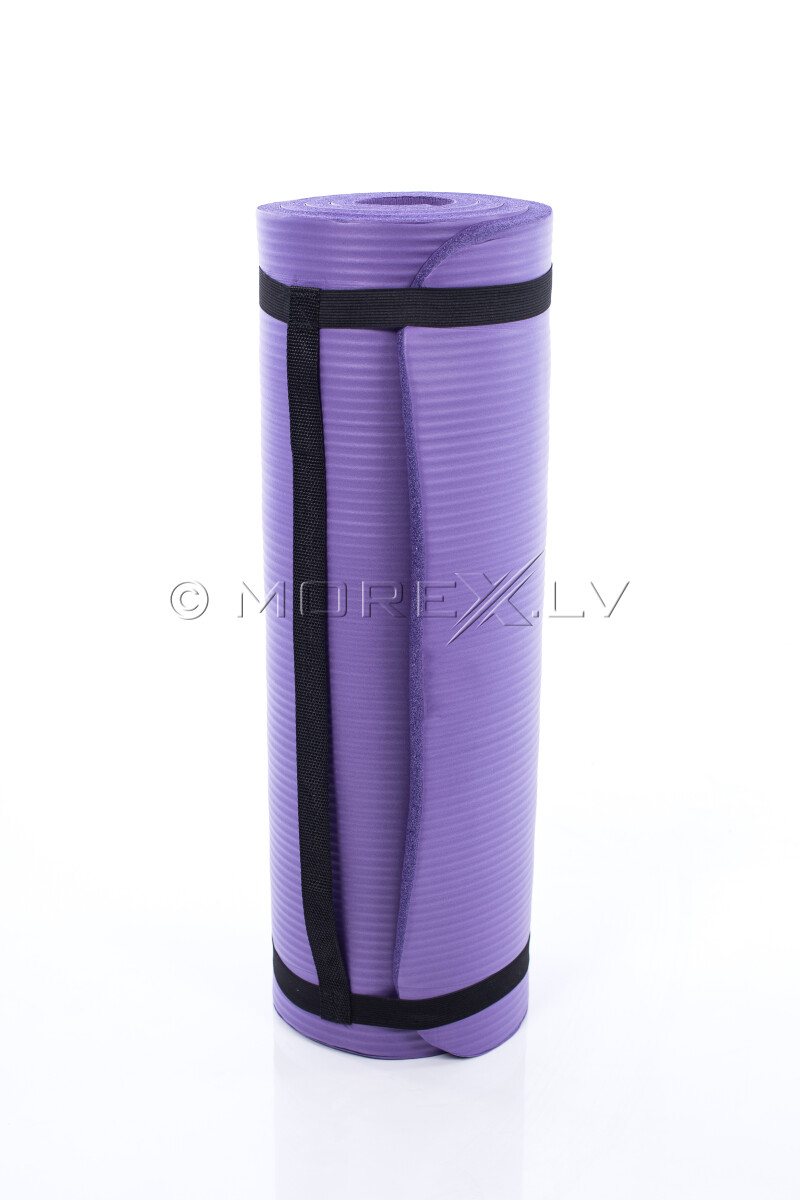 Joogatreening pilates fitness mat 179х60х1,5 cm, lilla