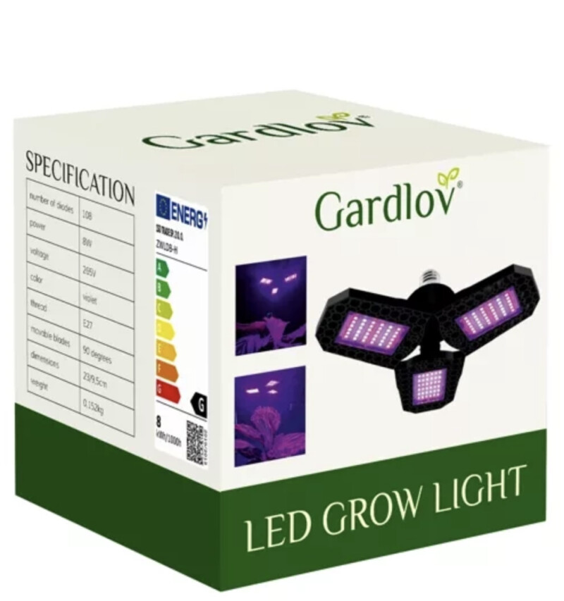 LED taimekasvatuslamp 8W/108 LED