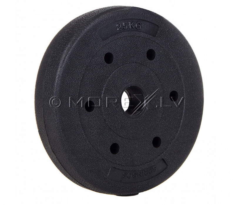 Vinyl weight disk for barbells and dumbbells (plate) 2.5 kg (31,5mm)