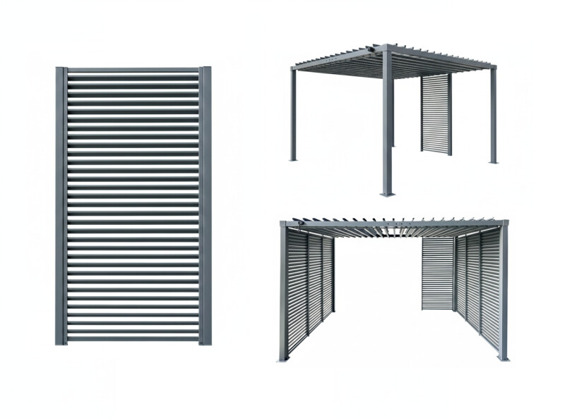 Metallist ribakardin pergolale 85x210 cm (Üks segment)