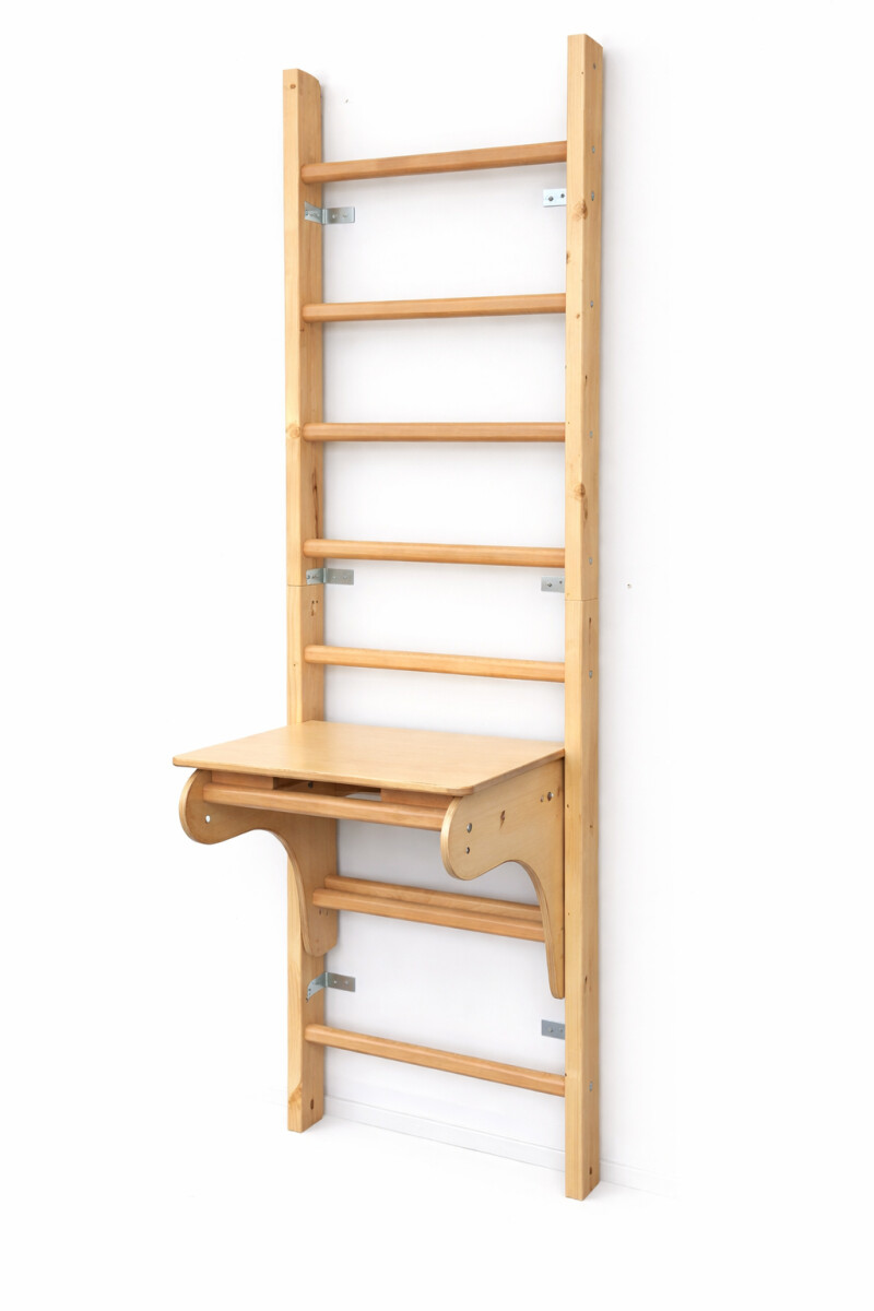 Puidust Rootsi redel RESTPRO® WOOD 230x65 cm koos lauaga
