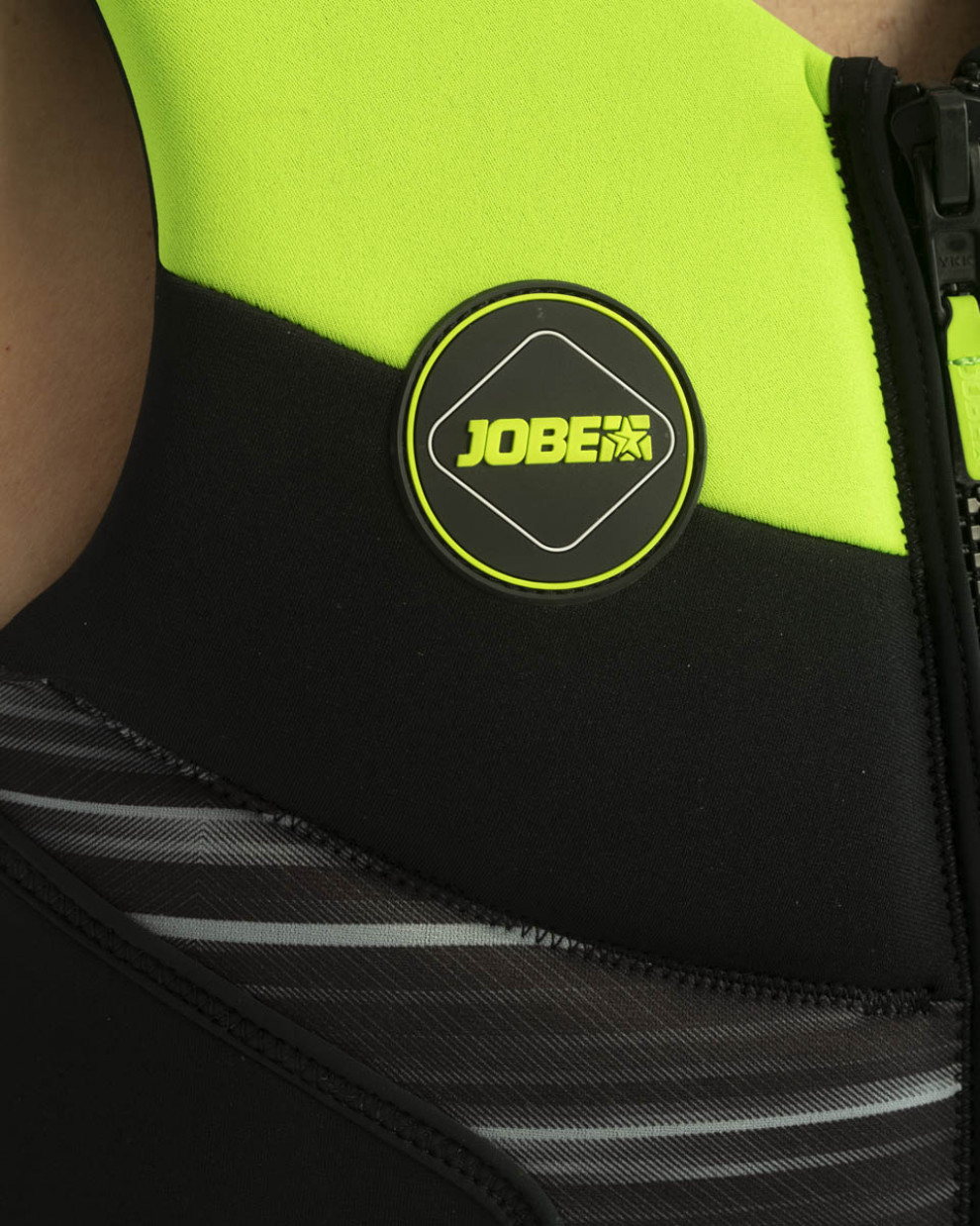 Vee Ohutusvest Jobe Segmented Jet Backsupport, laimiroheline-must