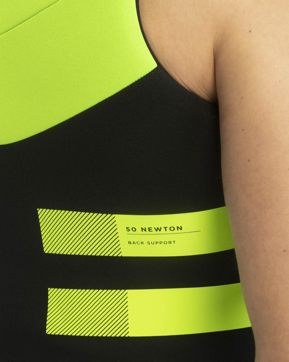 Vee Ohutusvest Jobe Segmented Jet Backsupport, laimiroheline-must