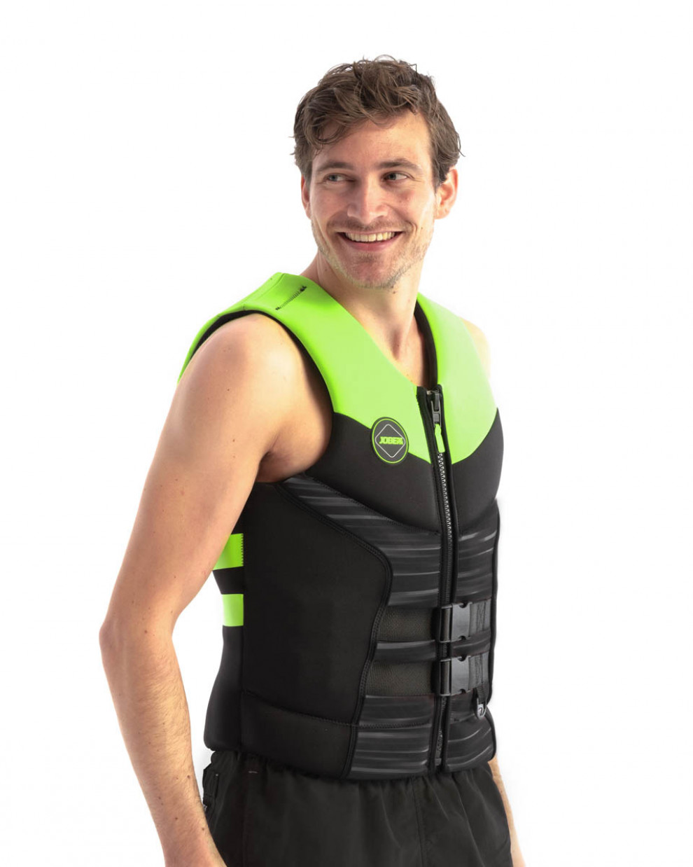 Vee Ohutusvest Jobe Segmented Jet Backsupport, laimiroheline-must