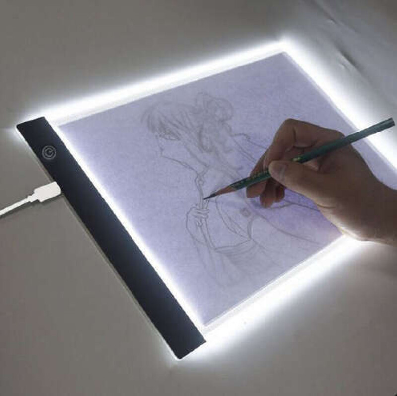 Joonestuslaud A4 LED valgustusega