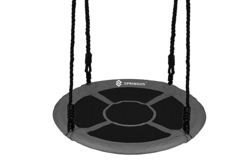 Laste Kiigekure pesa Ø 120 cm, must-hall