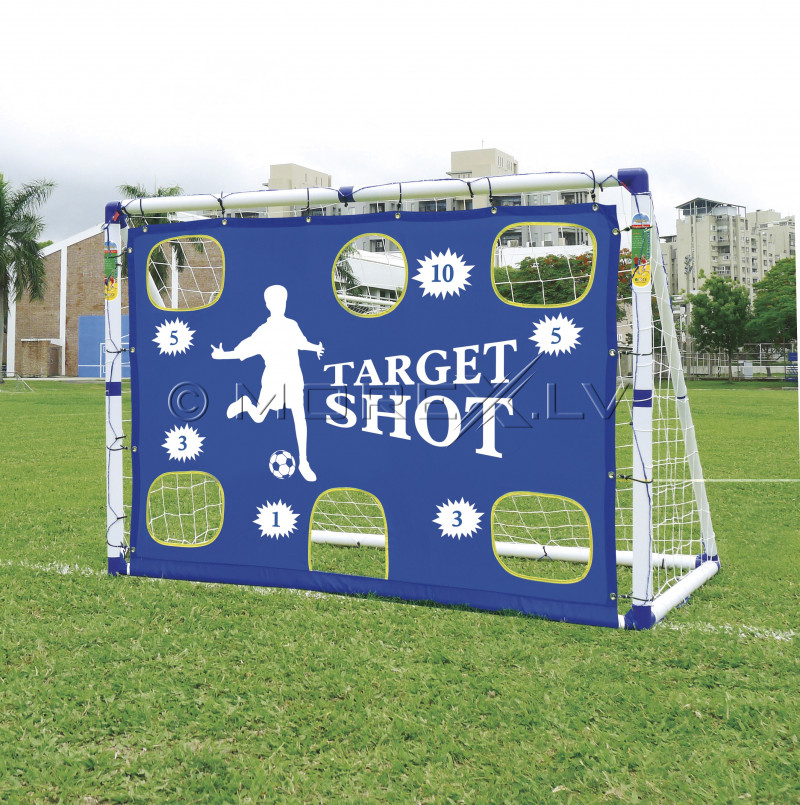Jalgpallivärav väravaga JC-7180T, 183x130x96 cm