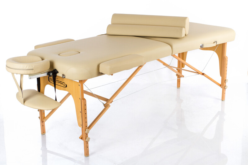 Portable Massage Table + Massage Bolsters RESTPRO® Memory 2 Beige