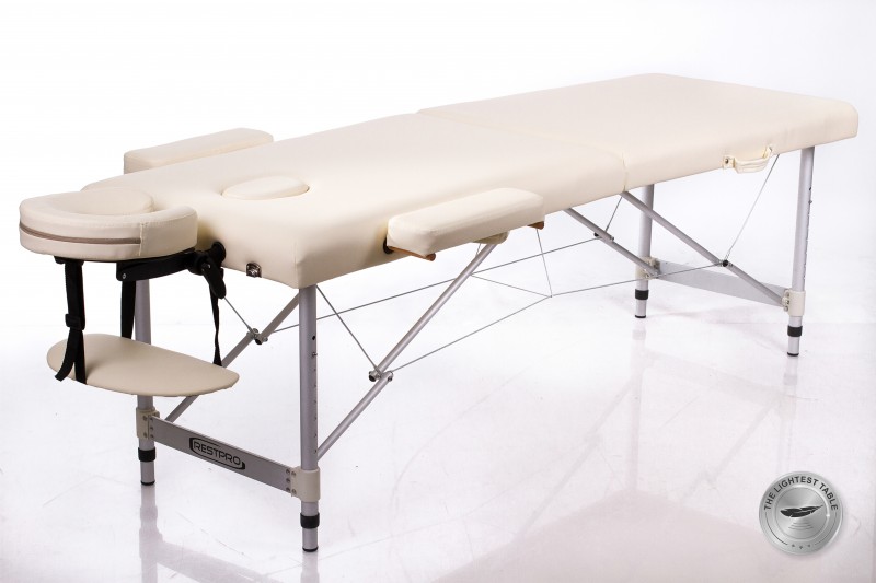 Kokkupandav massaažilaud RESTPRO® ALU 2 (M) Cream