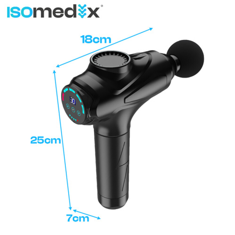 Massaažipüstol Isomedix, 12 otsikuga