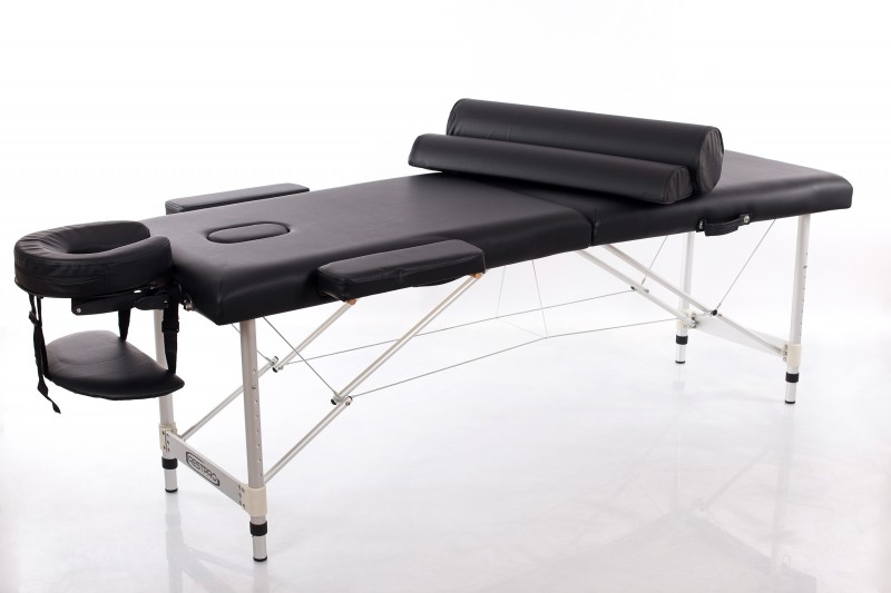 Masāžas galds + masāžas ruļļi RESTPRO® ALU 2 S Black