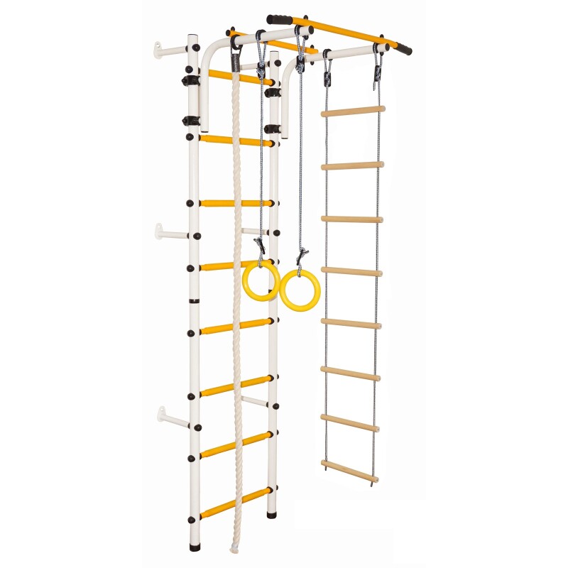 Laste rootsi sein Junior Atlet valge-kollane, 220x80x60 cm