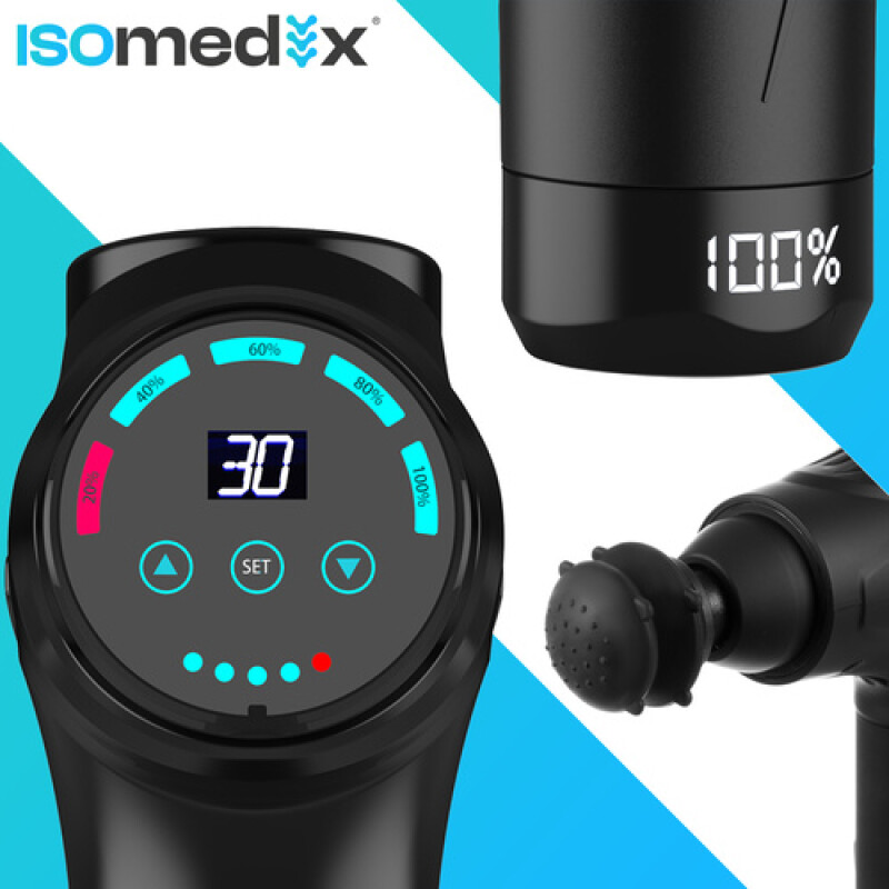 Massaažipüstol Isomedix, 12 otsikuga