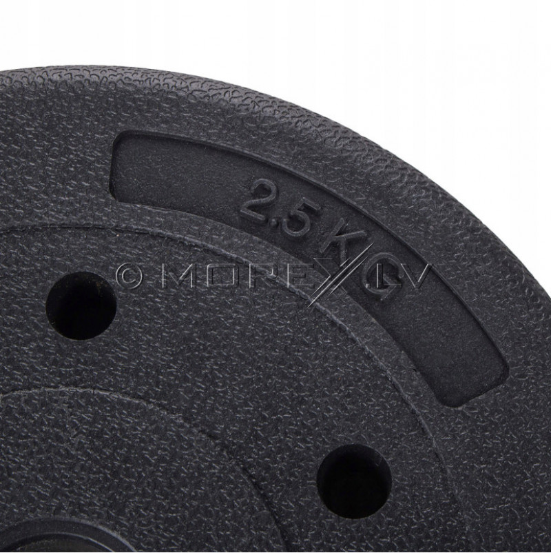 Vinyl weight disk for barbells and dumbbells (plate) 2.5 kg (31,5mm)