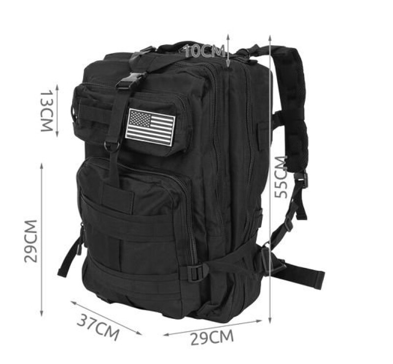 Military backpack 35L, black