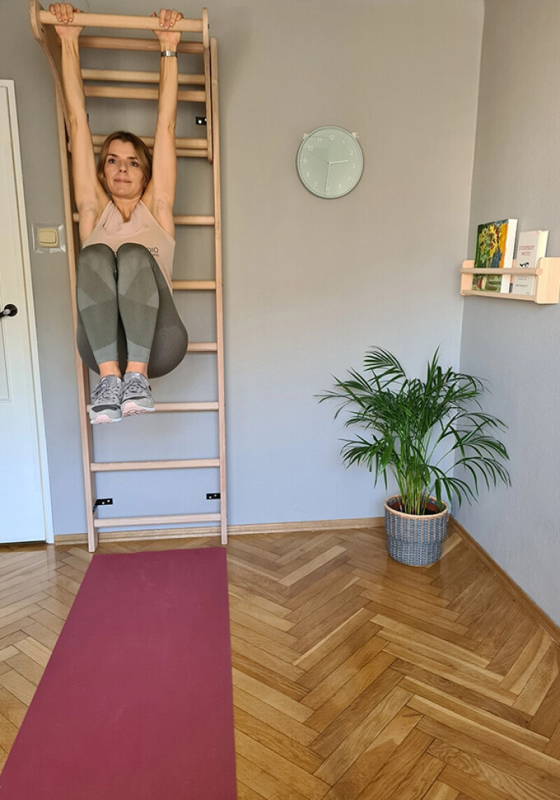 Puidust lõuatõmbekang Rootsi seinale 65 cm