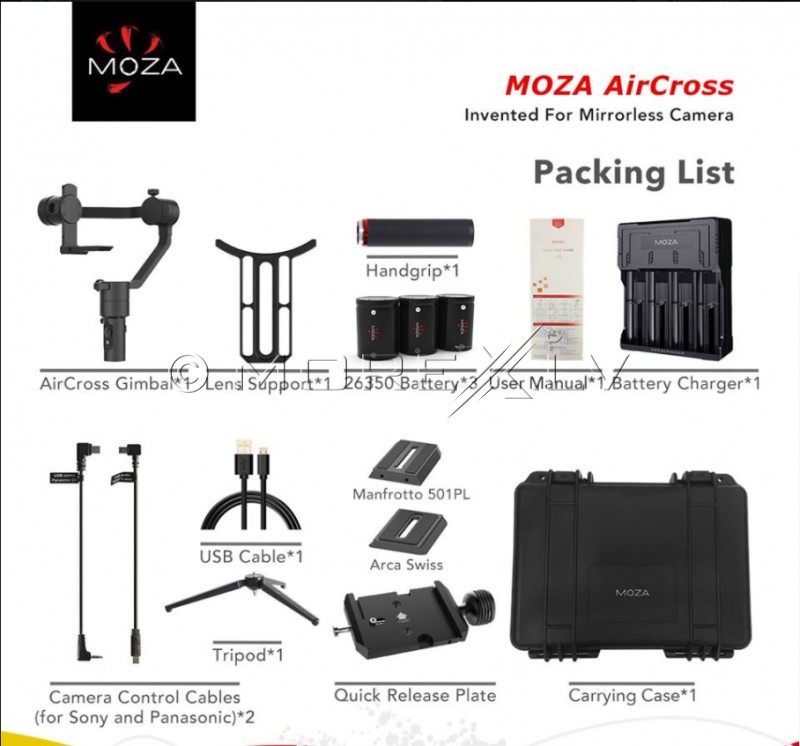 Elektroninis kameros MOZA AirCross stabilizatorius