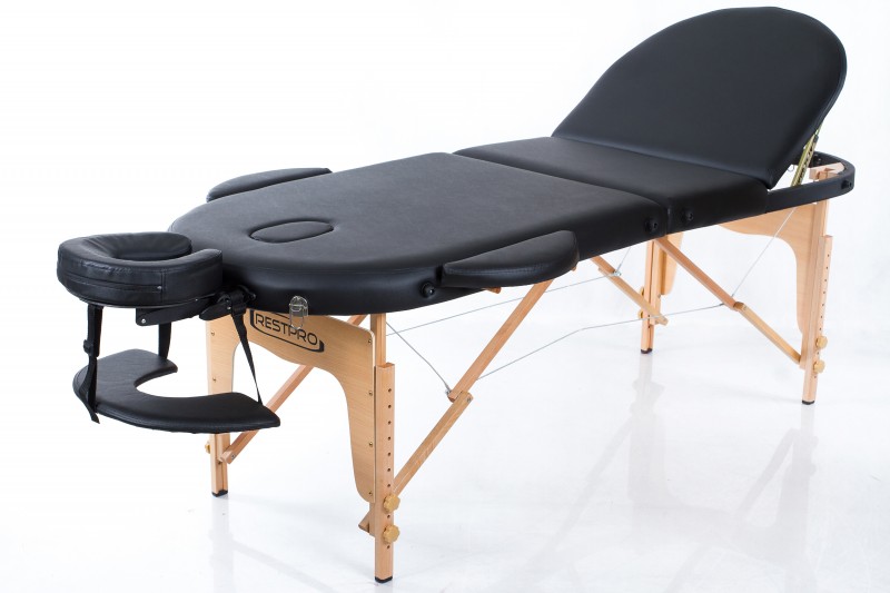 Kokkupandav massaažilaud RESTPRO® Classic Oval 3 Black