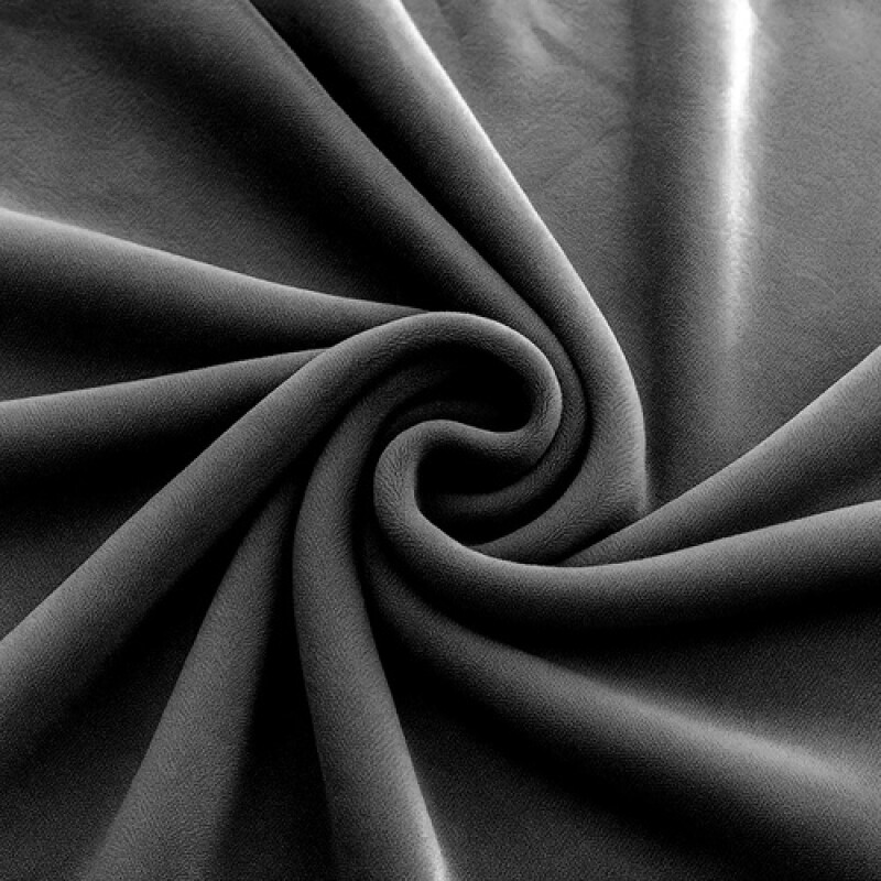 Stretch velour sofa cover 190-230cm, dark gray