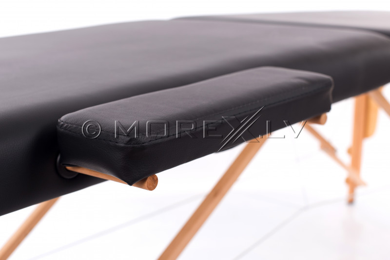 Portable Massage Table Black 185x60 cm