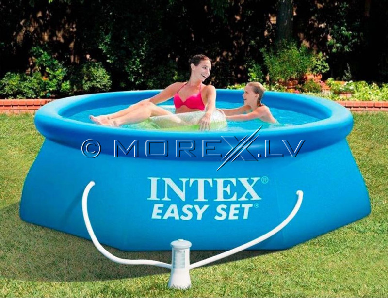 Täispuhutav bassein Intex Easy Set 244x76 cm, filterpumba (28112)