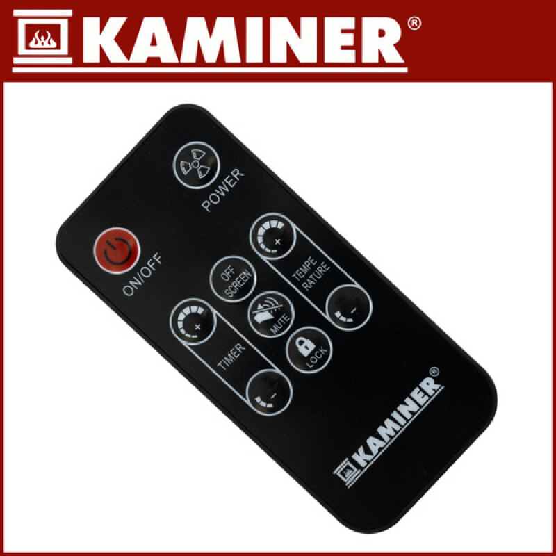 Elektriline klaasist kütteseade 2300W / 2500W taimeriga, must
