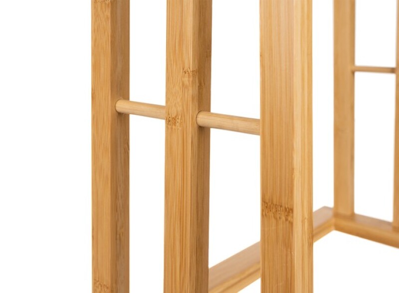 Бамбуковая вешалка для полотенец, бамбуковая подставка 42x24x80 см