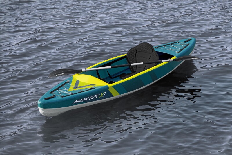 Одноместный надувной каяк Bestway Arrow Elite X1 365x73x30 cm, 65179