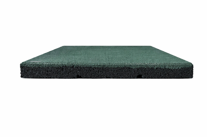 Kummist turvaplaat KBT 50×50×4,5 cm, roheline