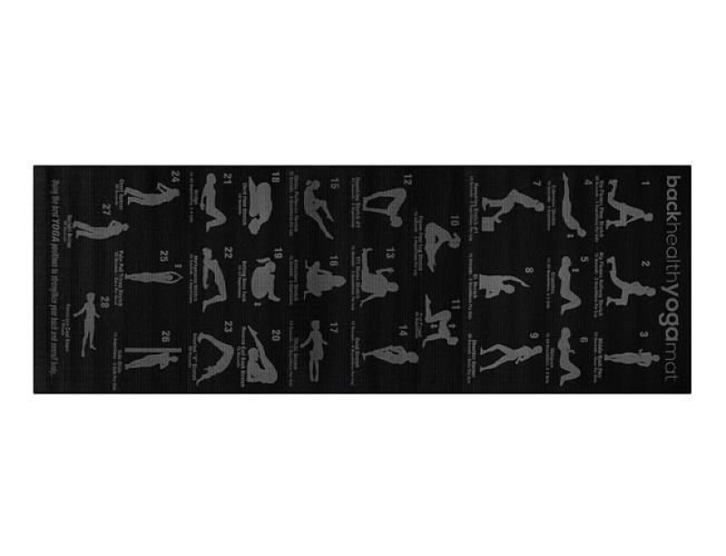 Joogatreening pilates fitness mat 173х61х0,6 cm, must