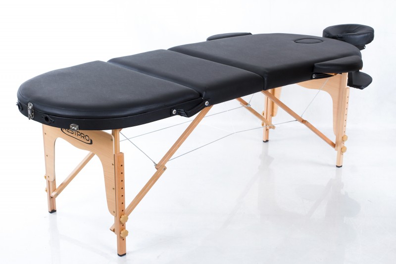 Kokkupandav massaažilaud RESTPRO® Classic Oval 3 Black
